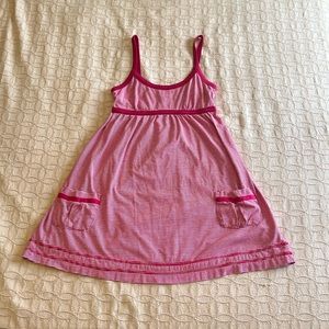 No boundaries pink and white dress